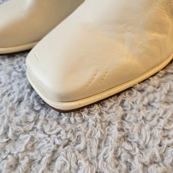 NEW Sam Edelman Women's Irie Side Zip Square Toe Ankle Bootie Size 9.5 Ivory - Picture 9 of 9